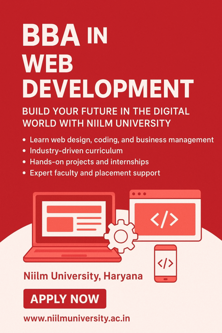 BBA in Web Development: Build a Dynamic Career in the Digital Era | Niilm University