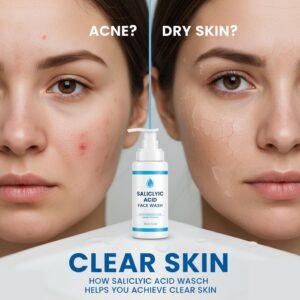 Acne or Dry Skin? How Salicylic Acid Face Wash Helps You Achieve Clear Skin.