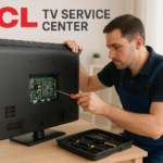 Does the TCL TV Service Center offer a warranty on repairs?