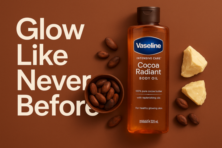 Vaseline Cocoa Radiant Body Oil for Deep, Lasting Glow