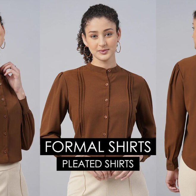 Women’s Pleated Formal Shirts