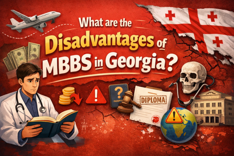 What are the disadvantages of MBBS in Georgia?