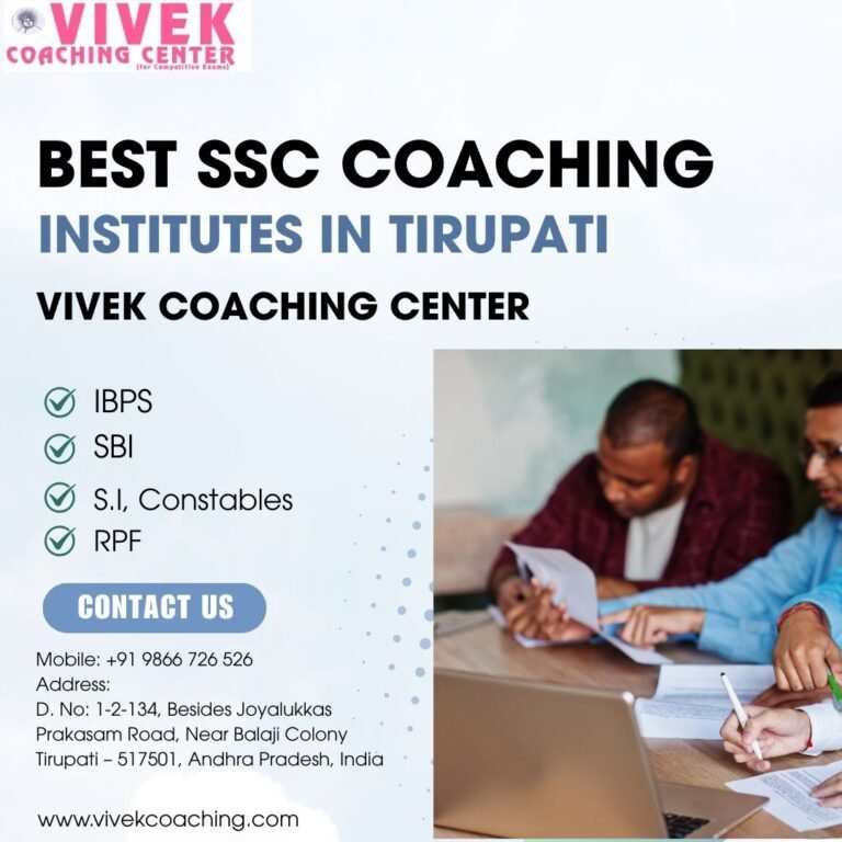 Best SSC Coaching Institutes in Tirupati – Vivek Coaching Center