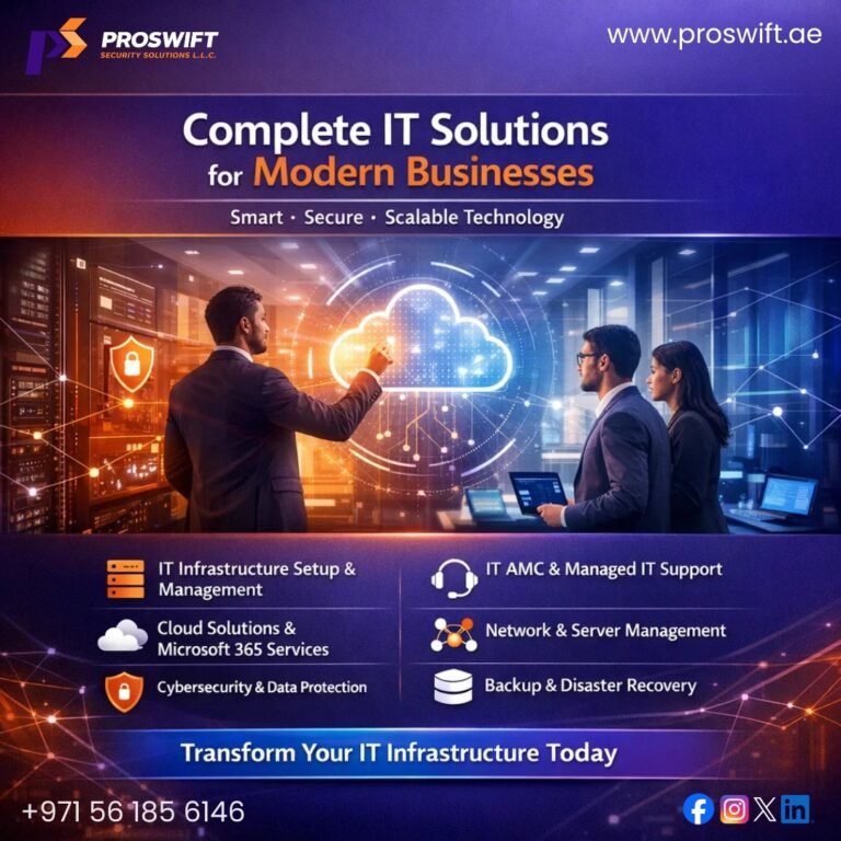 Complete IT Solutions Guide for Businesses in Dubai | Proswift Security Solutions