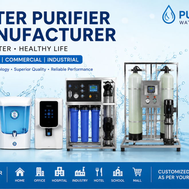 Water Purifier Manufacturer in India – Trusted Solutions for Clean, Safe & Healthy Drinking Water