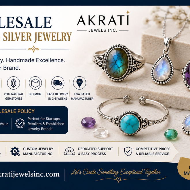 Akrati Jewels Inc.: Leading Custom Jewelry Manufacturers in USA for Premium Wholesale Jewelry