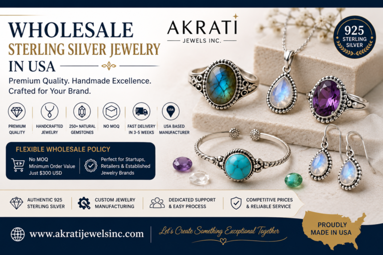 Akrati Jewels Inc.: Leading Custom Jewelry Manufacturers in USA for Premium Wholesale Jewelry