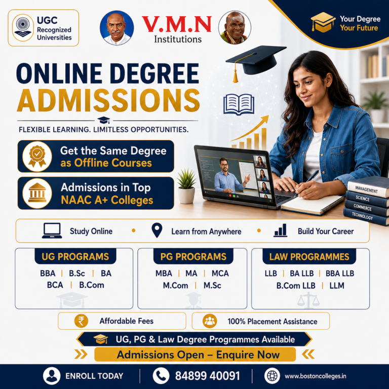 Online Degree Admission in Tamil Nadu: Courses, Eligibility and Career Opportunities