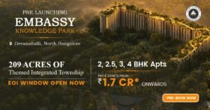 Embassy Knowledge Park: Location, Residential Planning and Development