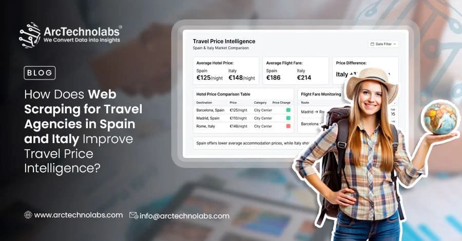 Web Scraping for Travel Agencies in Spain and Italy Data